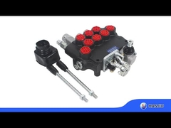 হাইড্রোলিক মোনব্লক ভালভ 3P80, বায়ু নিয়ন্ত্রণ প্রকার + ম্যানুয়াল নিয়ন্ত্রণ BSPP 1/2 পোর্ট সহ ফসল কাটার জন্য