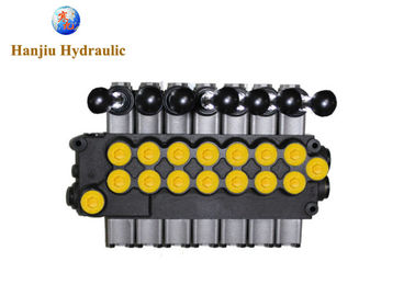 45LPM Hydraulic Motor Control Valve Monoblock Direction Flow Control Valve 7 Spools
