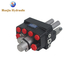 Hydraulic Monoblock Directional Control Valve 45 Liters 2 Spools G1/2 Ports Manual And Pneumatic Control