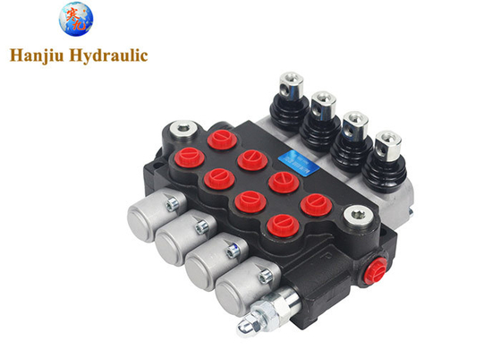 4P40-1A1A1A1A1GKZ1 Hydraulic Direction Valve 40L 4 Spools G3/8 Ports