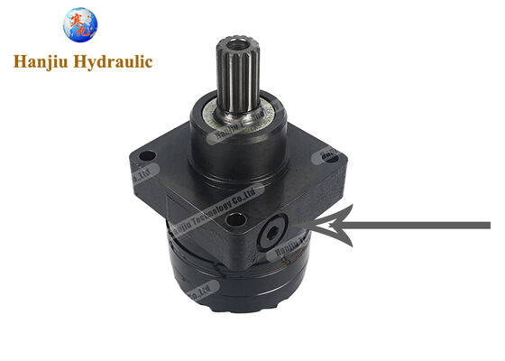 BMER-2 Low Speed High Torque Hydraulic Motor with 250 ml/r Wheel Mount Valve Cavity and Spline Shaft