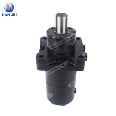 Hydraulic Motor with built-in brake, BMR series with needel bearing, 160 ml/r, wheel mounting flange, Key shaft， 7/8-14 UNF Port A and B