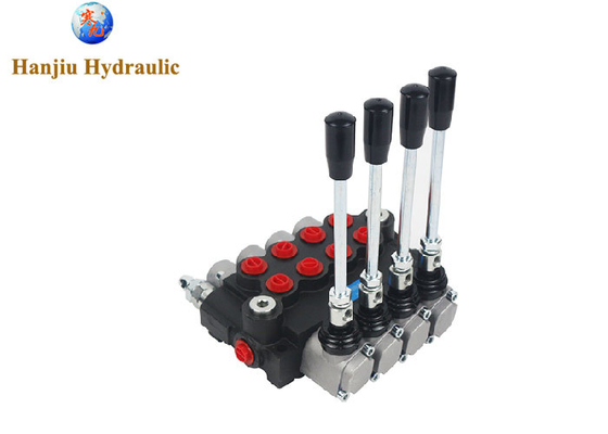 4P40-1A1A1A1A1GKZ1 হাইড্রোলিক দিকনির্দেশক ভালভ 40L 4 স্পুল G3/8 পোর্ট