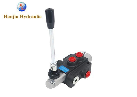 1P40 Monoblock হাইড্রোলিক ভালভ 40L প্রবাহ, 1 স্পুল, BSP পোর্ট G3/8, 3 অবস্থান স্প্রিং রিটার্ন